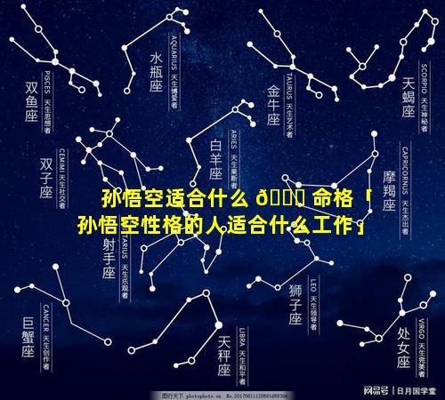 孙悟空适合什么 🍀 命格「孙悟空性格的人适合什么工作」